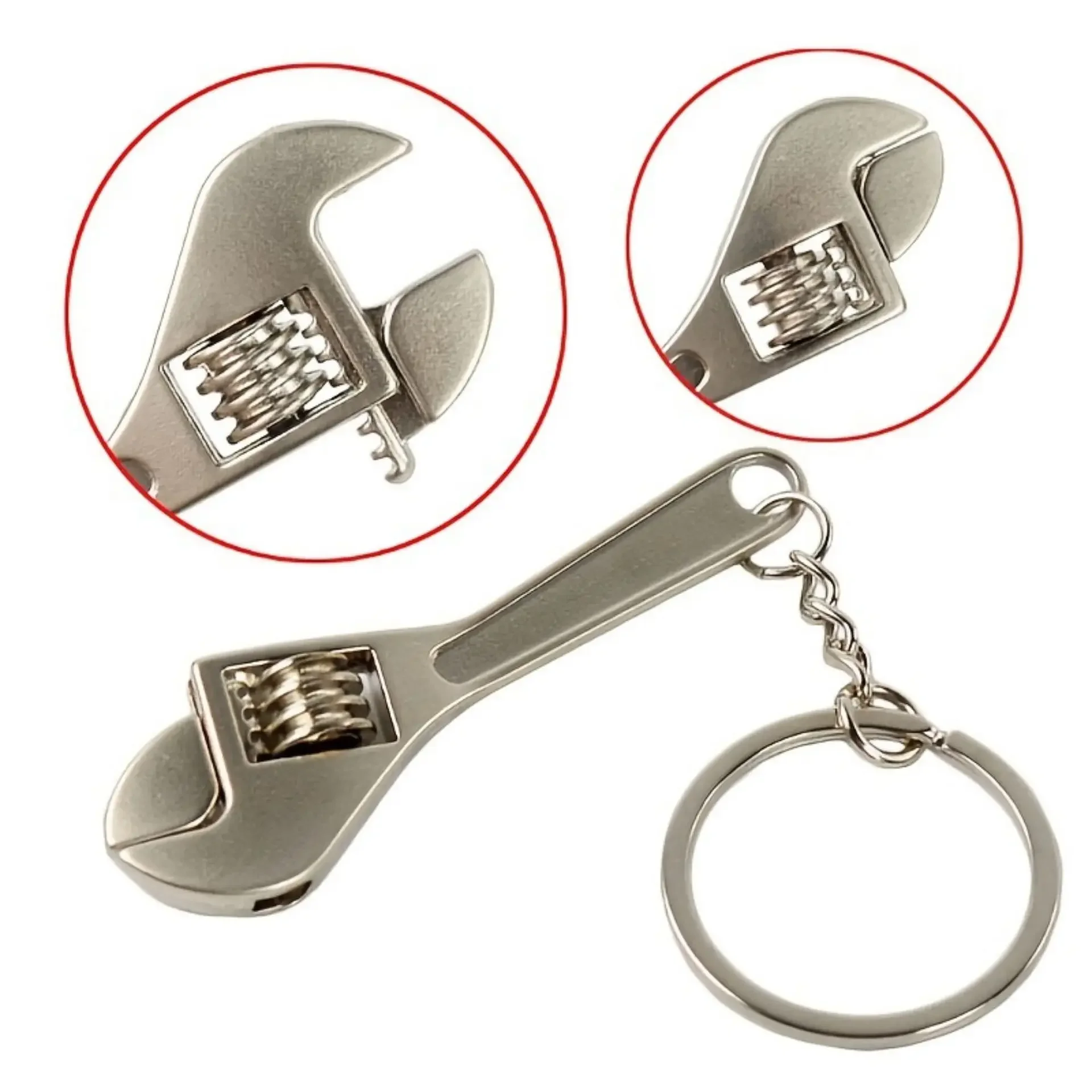 Keychain Tool Mini Wrench Spanner for Men Imitation Tool Gift Pendant