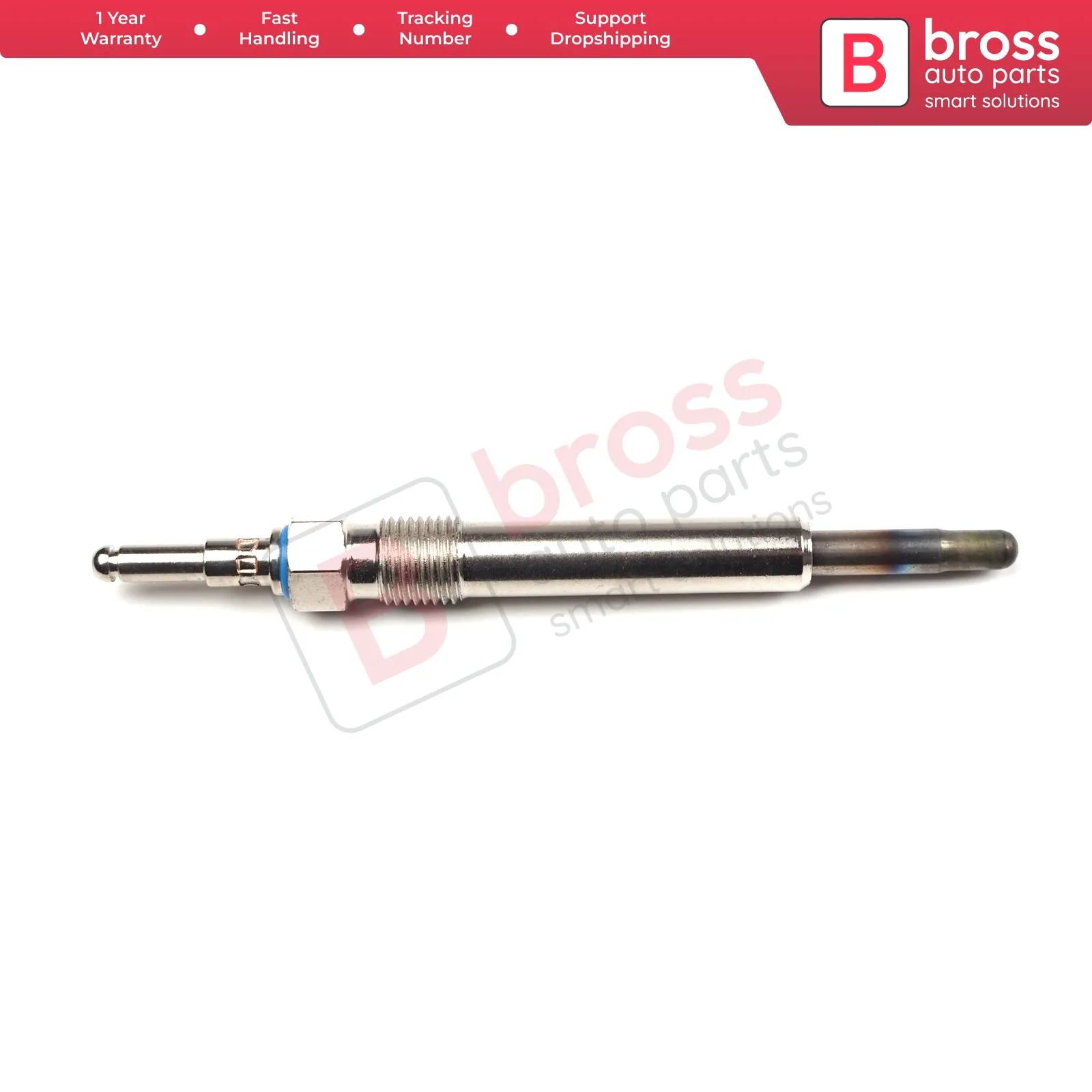 

Bross Auto Parts BGP3 1 Piece Heater Glow Plugs GX119, 0100226258, 88900724, 11591501, 11591601 for Mercedes Benz Made in Turkey