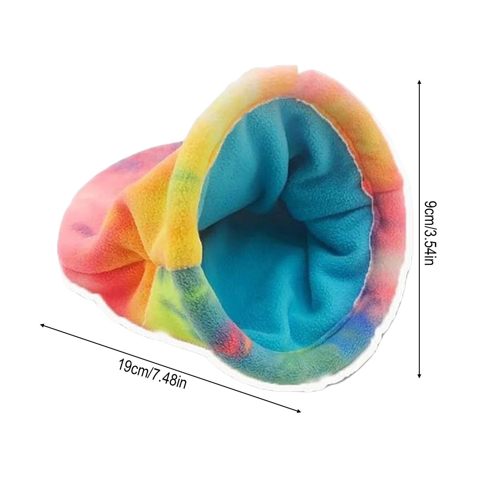 Hamsternest Winter Warmer kleiner Haustierschlafsack mit Fleece und Flanell Wärme Plüschnest für Hamster Chinchillas Kleintiere – Detail 9