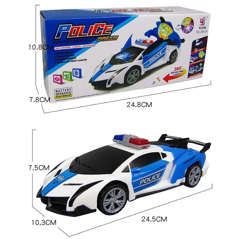 Electronic Deformation Car Universal Music Police Toy Led Electric Robot Transformation Sports Vehicle Model For Boys Xmas Gifts - Aliexpress 26