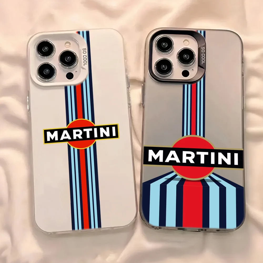 Sleek Silver Silicone Laser Soft Phone Case by M-Martini R-Racing