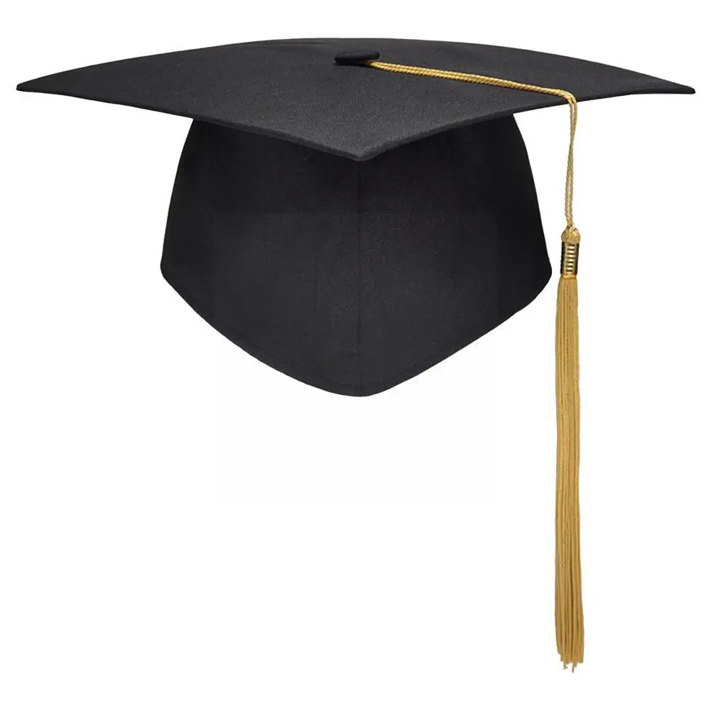 Fashion New Photography High School College Black Graduation Casual Cap Adjustable Tassel Unisex Cap W1H1