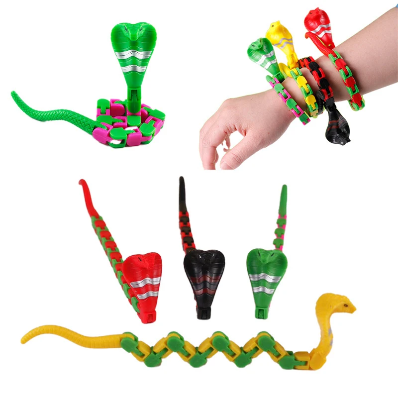 Wacky Tracks Snake Sensory Fidget Stress Relief ADHD Autism Anxiety Therapy Kids Toys 6/3PCS