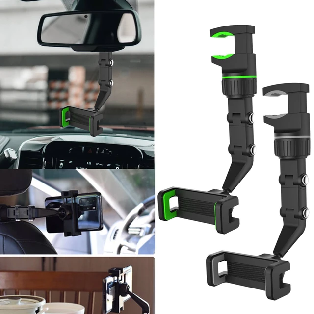 1/2pcs 360° Car Mobile Phone Holder Rearview Mirror Mount Bracket Holder  Universal clip GPS