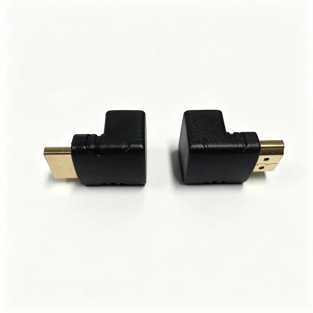 Ultra-HD Right-Angle HDMI Male-to-Female Elbow Connector Adapter