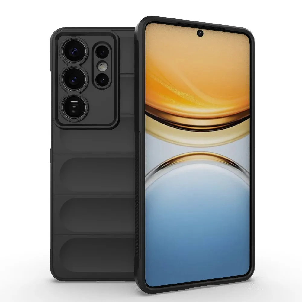 Luxury Wave Design Silicone Shockproof Bumper Case