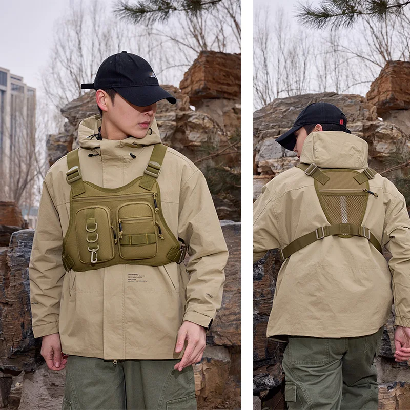Polyester Tactical Molle Chest Rig Vest Bag for Outdoor Sports