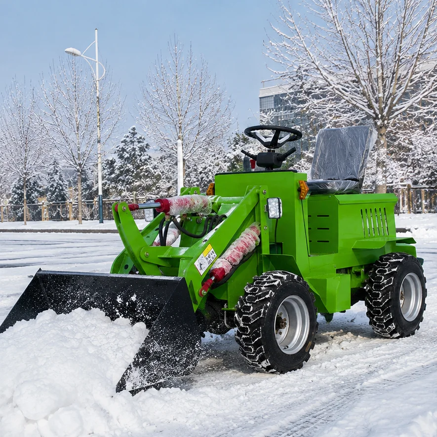 Hocheffizienter Elektrischer Radlader 500kg 700kg Batteriebetriebener Lader für Lager und Landwirtschaft