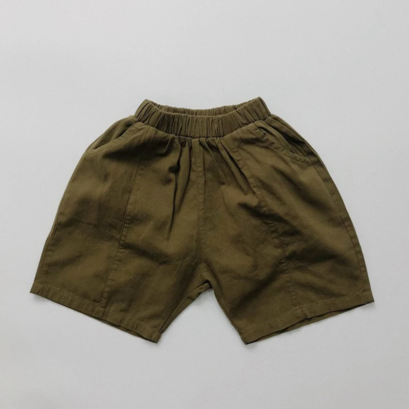 Summer Loose Kids Boys Girls Solid Color Children's Clothing Short Pants Casual Baby Boys Girls Children Short Pants