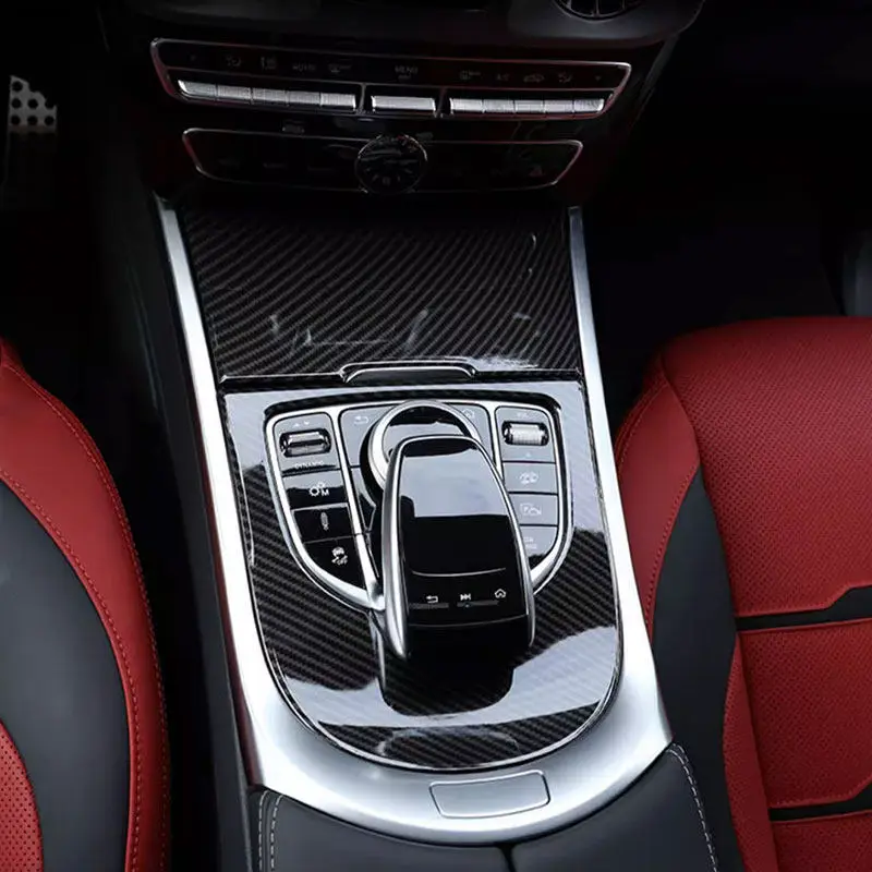 

For Mercedes Benz G Class W463 G500 G63 2019 2020 ABS Car Central Control Panel Gear Shift Frame Decoration Interior Accessories