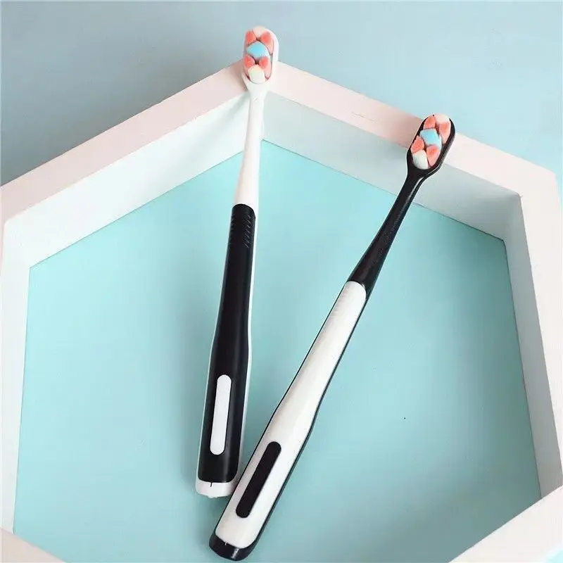 1Pcs Color Flower Head Nano Toothbrush Independent Boxed Maternity Confinement Toothbrush  Adult Kids Soft Toothbrush