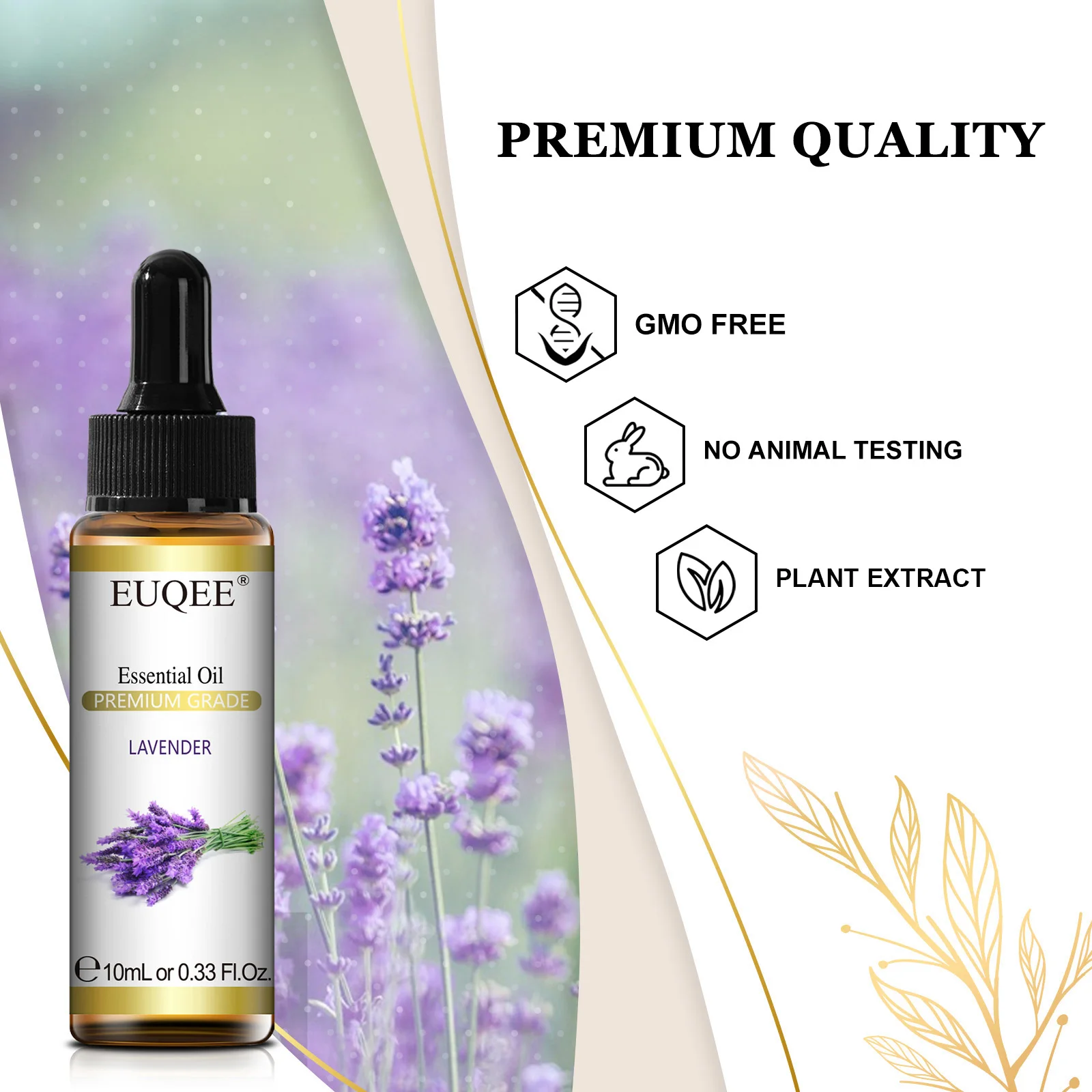 EUQEE 10ml Pure Natural Essential Oil Lavender Jasmine Eucalyptus Vanilla Sandalwood Sweet Orange Lemon Oregano Neroli Fragrance 4