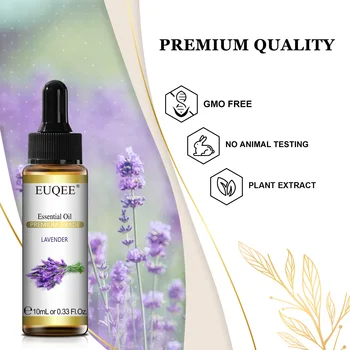 EUQEE 10ml Pure Natural Essential Oil Lavender Jasmine Eucalyptus Vanilla Sandalwood Sweet Orange Lemon Oregano Neroli Fragrance 4