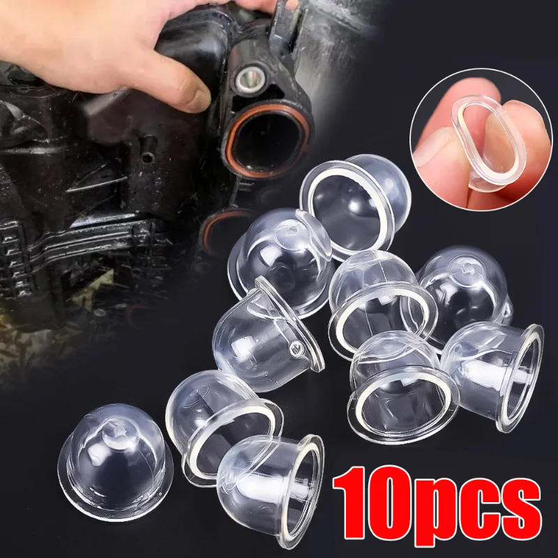 

10pcs Carburetor Oil Bubble Transparent Rubber Cover Automobile Engine Fuel Electric Saw Silicone Oil Bubble Auto Accessories