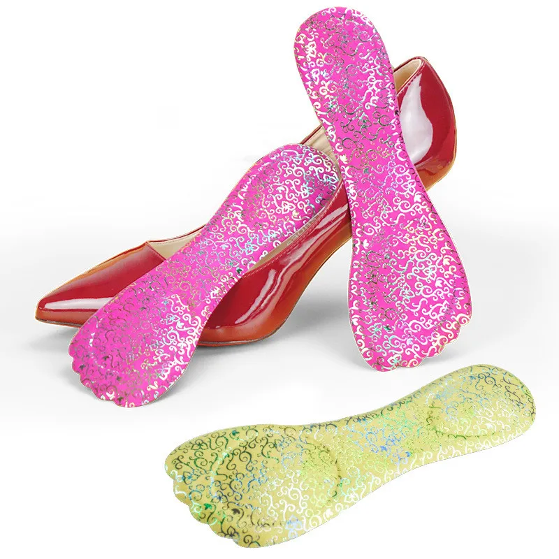Silicon Gel Insoles for Women Sweat-absorbing Deodorant High-heeled Shoes Sole Stickers Seven-point Pad Soft Bottom Comfortable