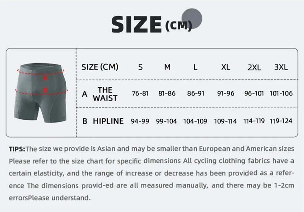 YKYWBIKE Herren Casual Radsport-Sets Langarm-Unterwäsche Fahrradanzüge Schnelltrocknende Kleidung Rennrad-Unterwäsche MTB-Shorts – Detail 2