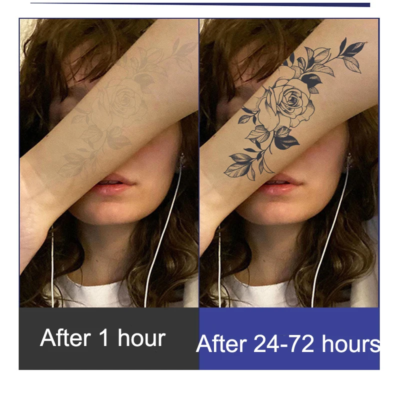 Травяной сок тату-наклейка долговечная