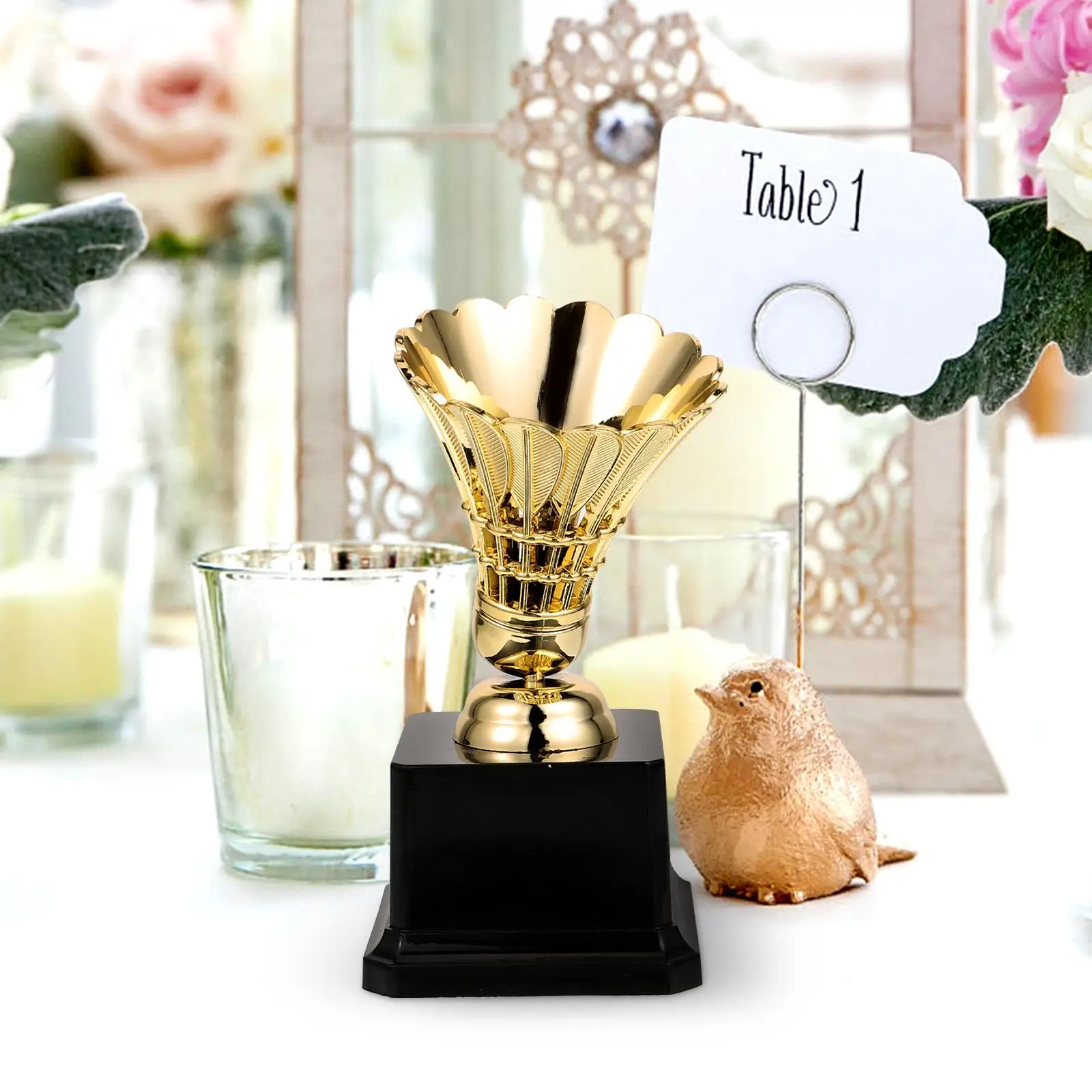 Badminton Trophy Decorative Model Kindergarten Football Award Plastic for Champion Child