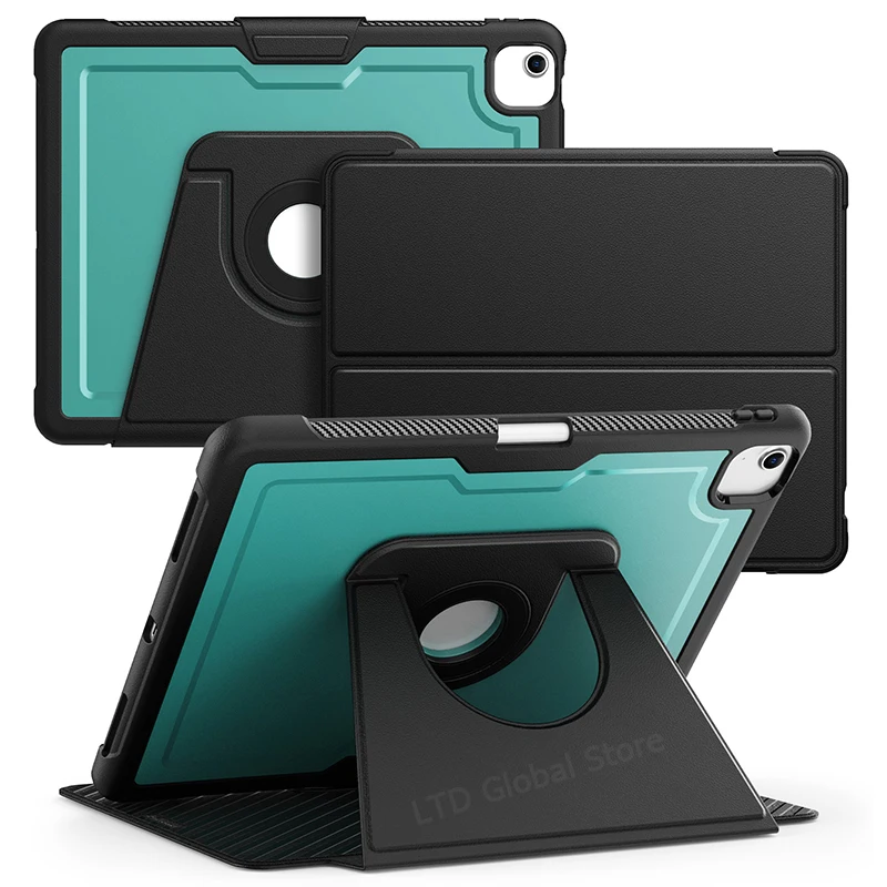 Enhanced Tablet Case with Kickstand, Magnetic 360° Rotation, and Protective Cover
