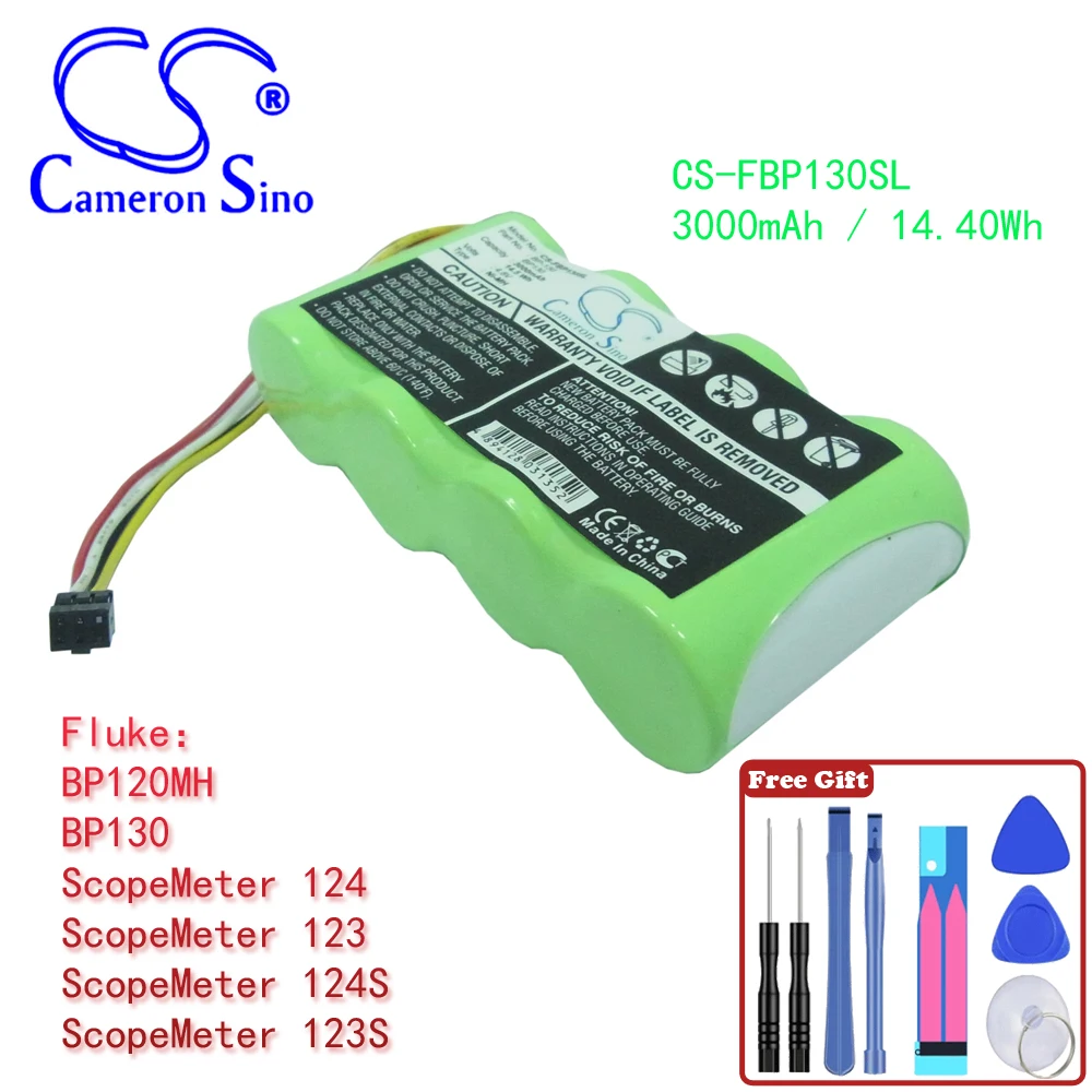 

Equipment, Survey, Test 3000mAh / 14.40Wh Battery For Fluke BP120MH BP130 ScopeMeter 124 ScopeMeter 123 ScopeMeter 124S Scop