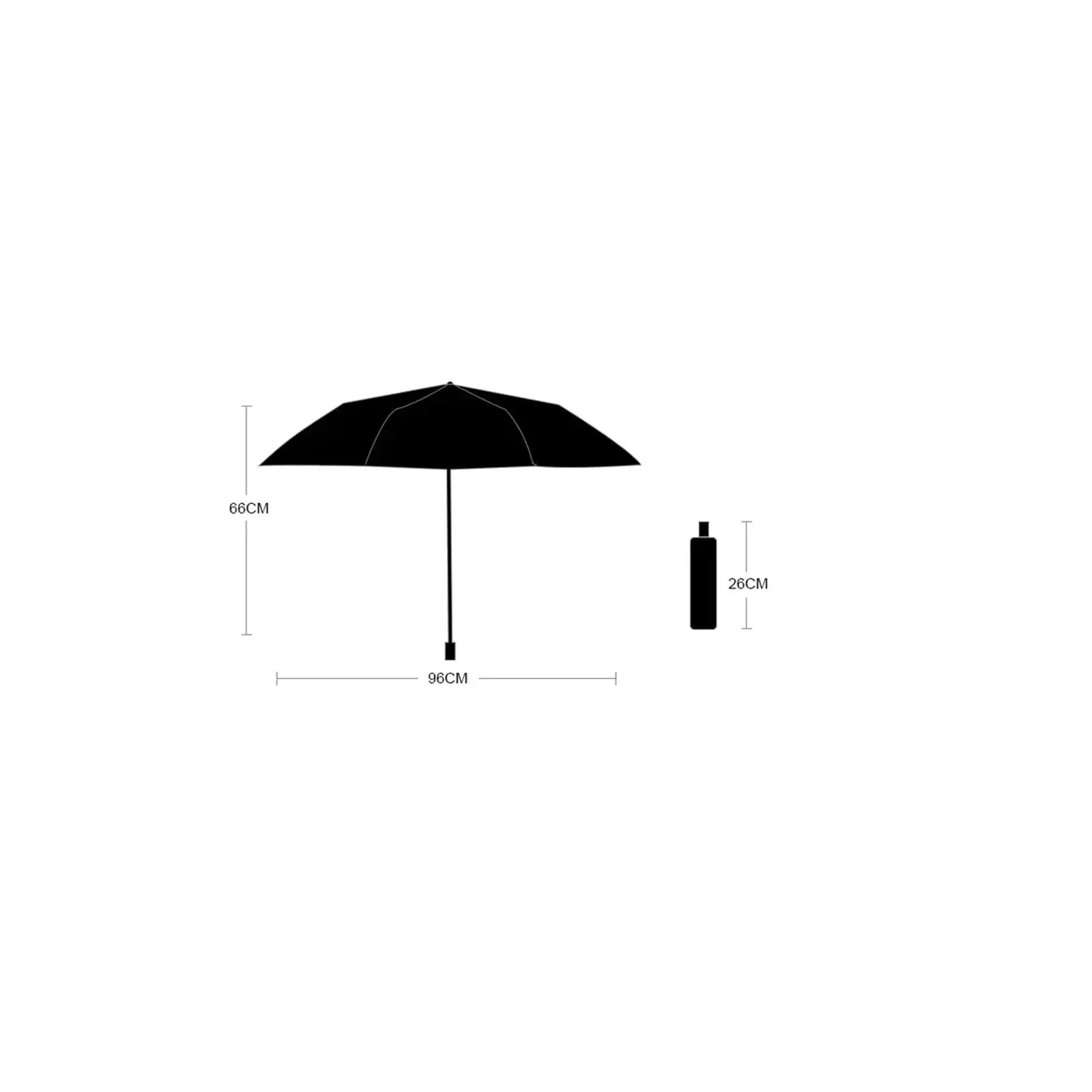 Folding Umbrella Travel Portable Mini Sun & Rain Folding Anti UV Umbrella Compact Umbrella Car Lightweight UV Protection Windproof