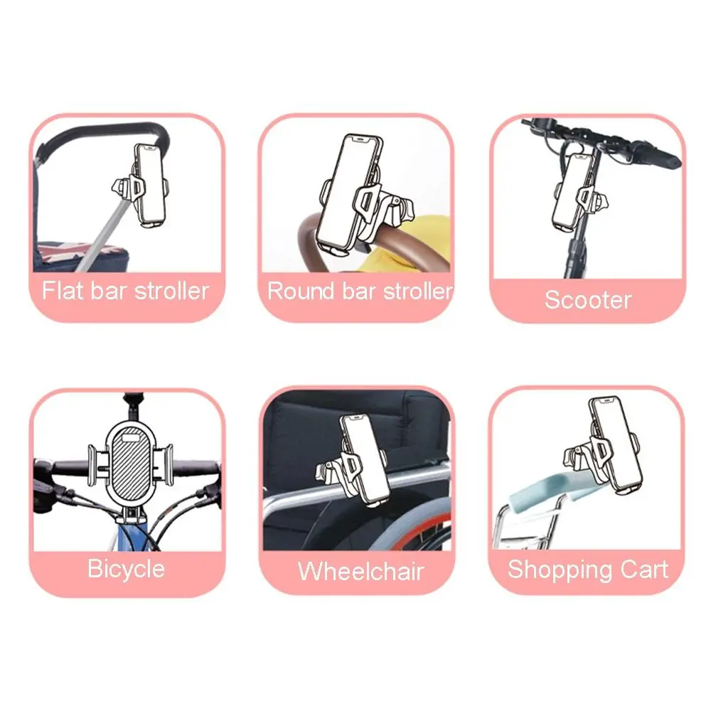 Smartphone Support Navigation Bracket Phone Gps Device Pram Cart Phone Holder Baby Stroller Accessories Mobile Phone Holder