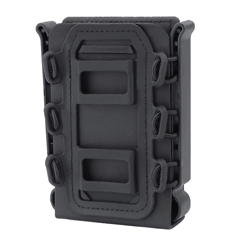 

Tactical 5.56&7.62mm Molle Magazine Pouch Military Airsoft Soft Shell Mag Carrier with Belt Clip Hunting Ammo Holster Pouch