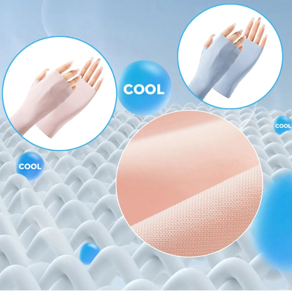 

Summer Outdoor Breathable Gloves Women Fingerless Gloves Sun Protection Protection Driving Gloves Summer Unisex Outdoor Glove