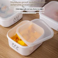 ECHmonopol-Stockage de fruits pour réfrigérateur ménager, boîte de conservation fraîche, scellée en plastique, boîte à déjeuner à bento chauffé, nourriture de cuisine 2