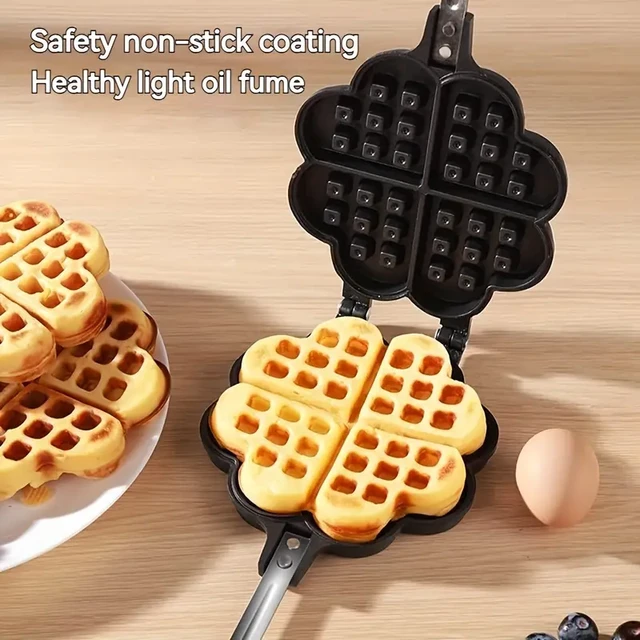 1pc Nonstick Mini Waffle Maker for Kids - Perfect for Pancakes