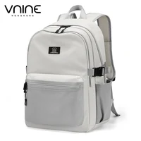 V.NINE Unisex Backpacks Nylon Waterproof 15 inch Laptop Backpack Men Casual Women Back Pack Bags Multi Pockets Lightweight Bag 2