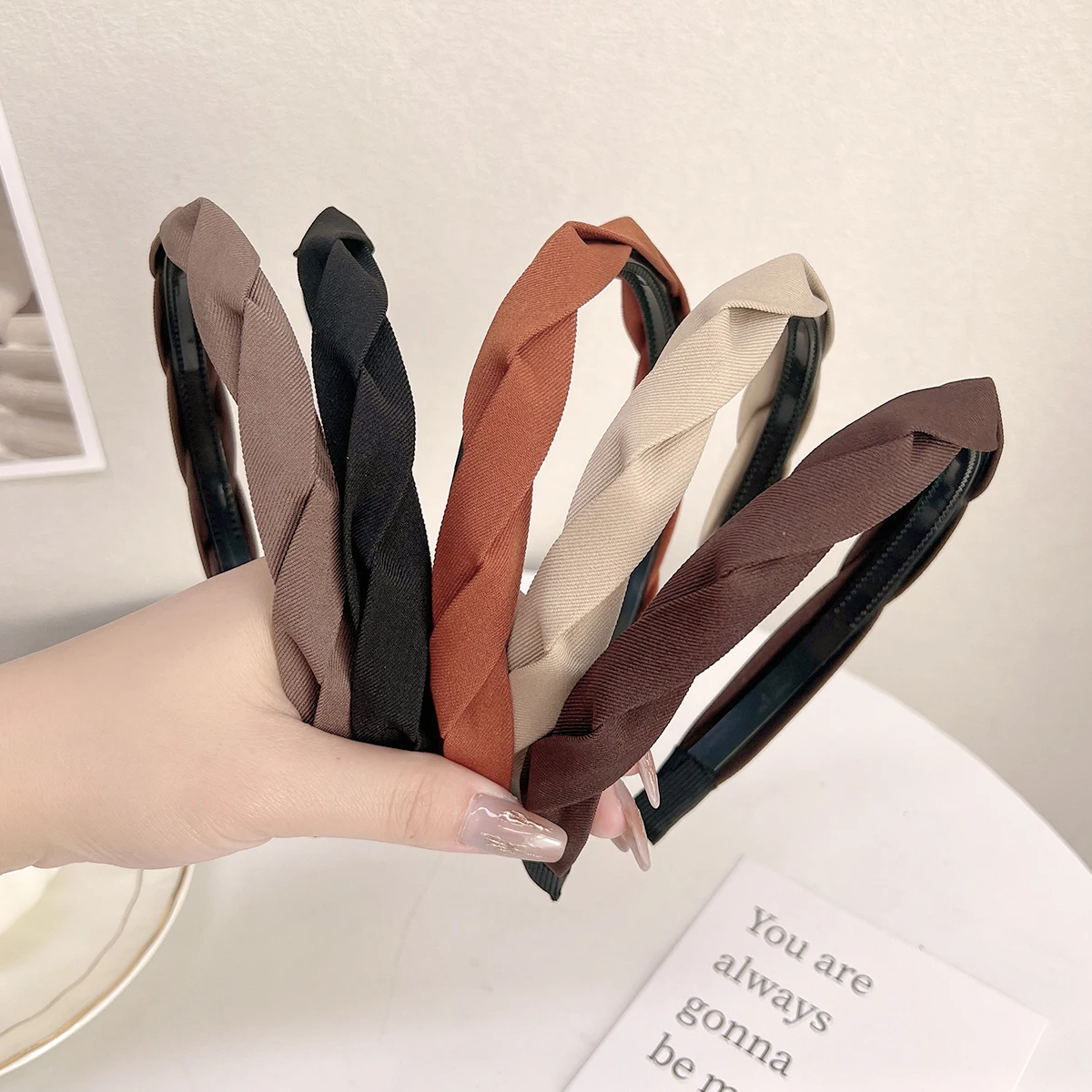 

Ободок для волос женский геометрический, модная повязка на голову ручной работы в Корейском стиле Ins, аксессуары для волос