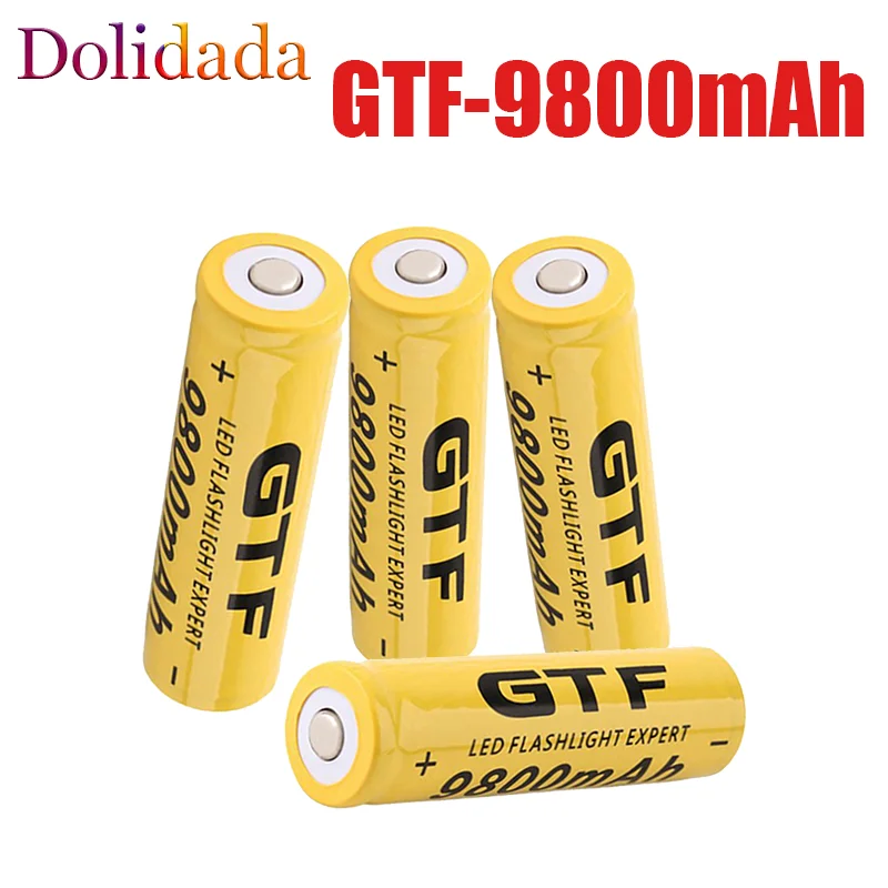 New 3.7V 9800mah 18650 battery GTF Battery li-ion 9800mAh Rechargeable for flashlight | Электроника