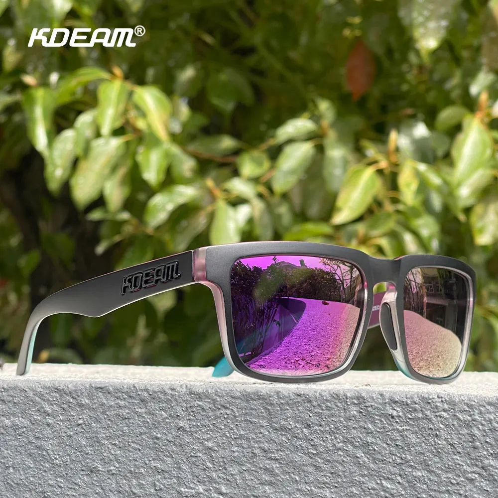 Unisex Polarized Square Sunglasses with Anti-Blue Light Coating for Outdoor and Digital Use