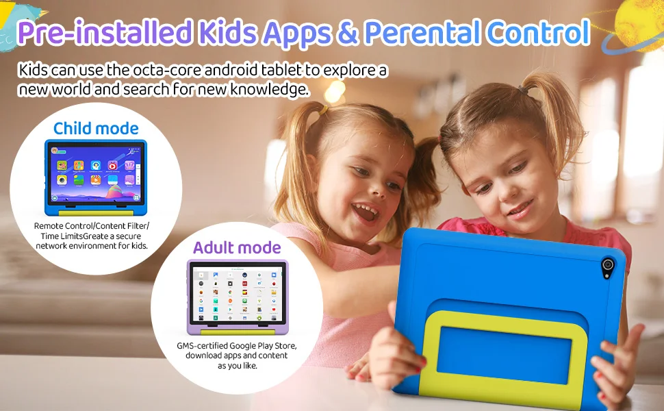 Kids Cartoon Tablet - 10 Android Octa-Core 8GB RAM 64GB ROM Learning  Games