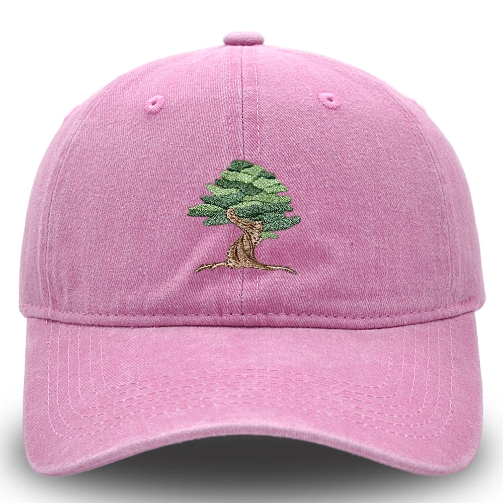 BONSAI  TREE Hat Embroidered ORNAMENTAL TREE Baseball Cap Retro Men Woman Cotton Hat Unisex 6