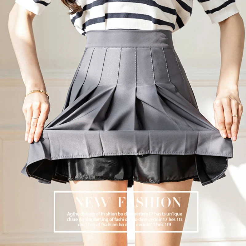 1 Stück Frühling Sommer Damen Miniröcke Mädchen Plissierte Röcke Damen Hohe Taille Niedlicher Rosa Rock Studenten Kurzrock JK Uniform Röcke – Detail 33