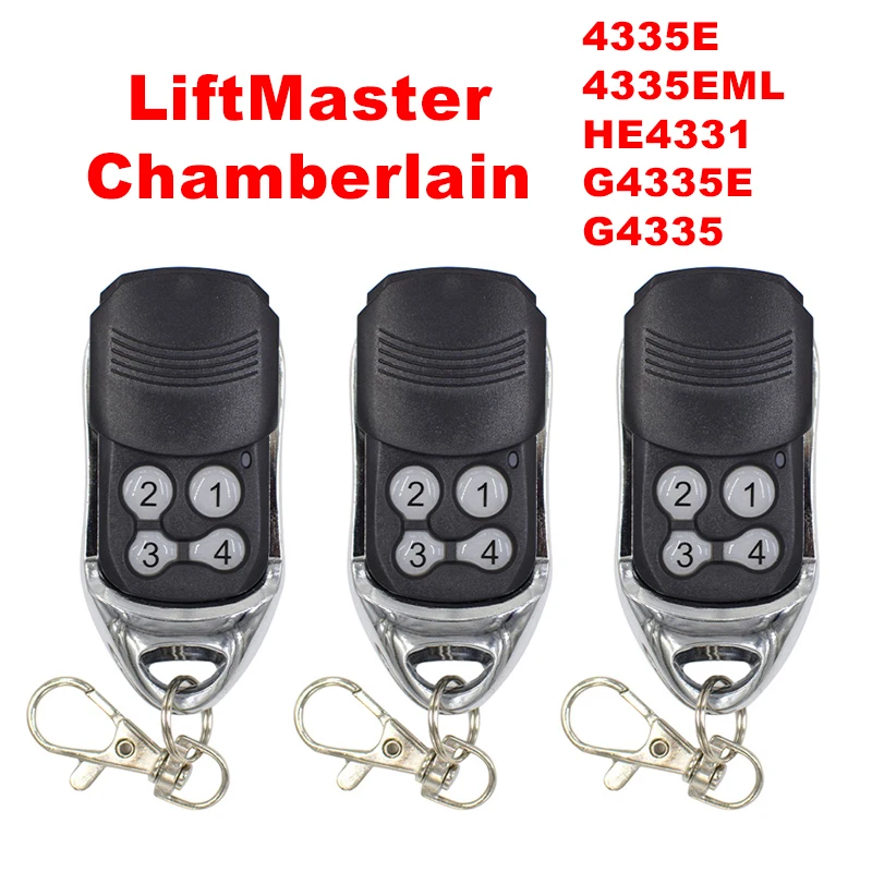 3piece Hand Transmitters Compatible Liftmaster Chamberlain 4335e