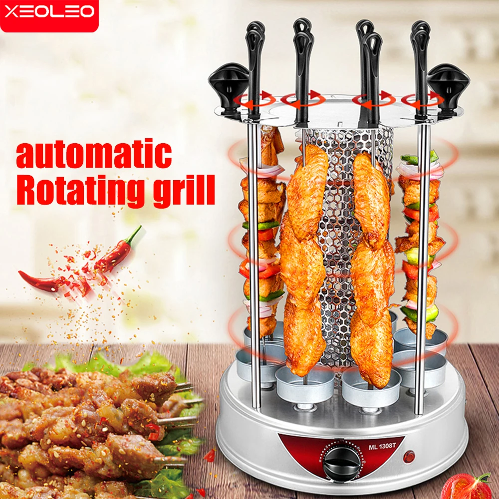 

XEOLEO Electric Barbecue Portable Griller Oven Home Smokeless BBQ Grill Skewer Meat Restaurant Roast Chicken Kebab Machine