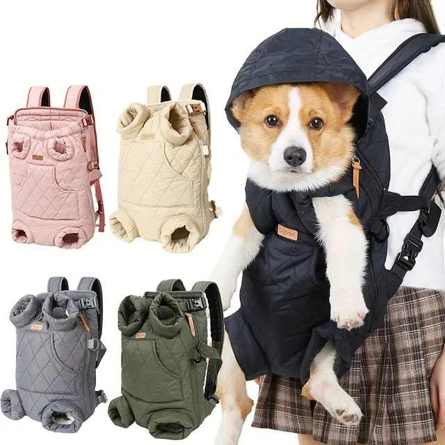 Cozy Pet Carrier Backpack for Dogs - Fleece-Lined, Front Legs Out, Hands-Free Design for Hiking & Travel. Cozy Pet Carrier Backpack for Dogs - Fleece-Lined, Front Legs Out, Hands-Free Design for Hiking & Travel.