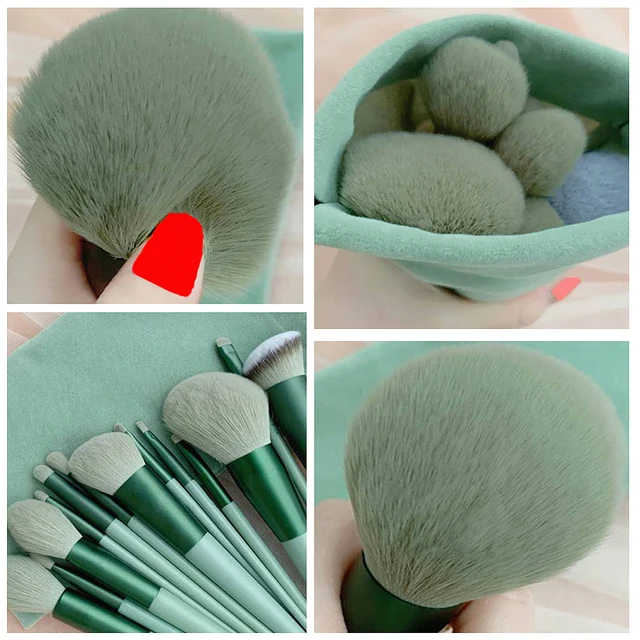 Set de 13 brochas de maquillaje premium: Difuminación y Suavidad | Emoape