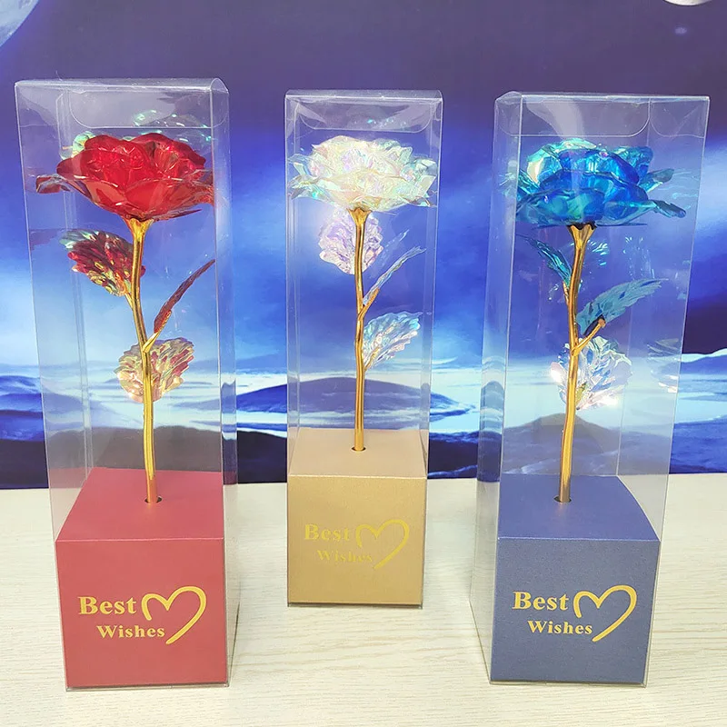 Eternal 24K Gold-Dipped Galaxy Rose - Forever Love Wedding Decor Gift