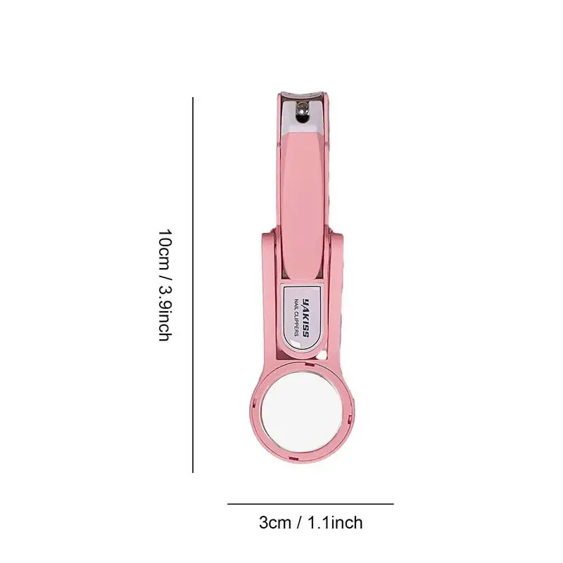 Magnifier Nail Cutters Stainless Steel Nail Clippers Elderly Hands Feet Supplies For Business Trip Salon Massage Parlor Home nail clipper nail care kit