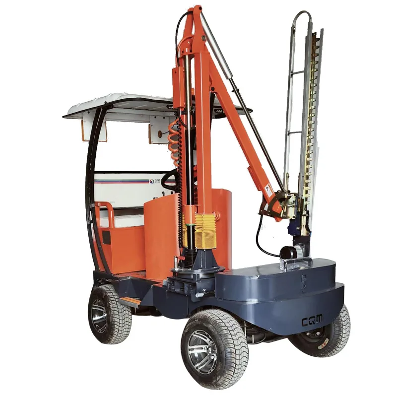360 Degree Motor Disc Four-Wheel Self Propelled Green Belt Electric Trimming Hine Hydraulic Hedge Trimmer Tractor 2