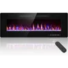 50” Recessed and Wall Mounted Fire Places Electric Fireplace with Remote Control, Toucn Screen 1