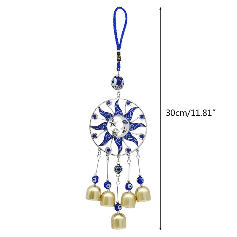 367A for Creative Evil Eyes Windchime Wind Bells Handcraft Pendant Home Garden Hanging Decoration Ornaments 6