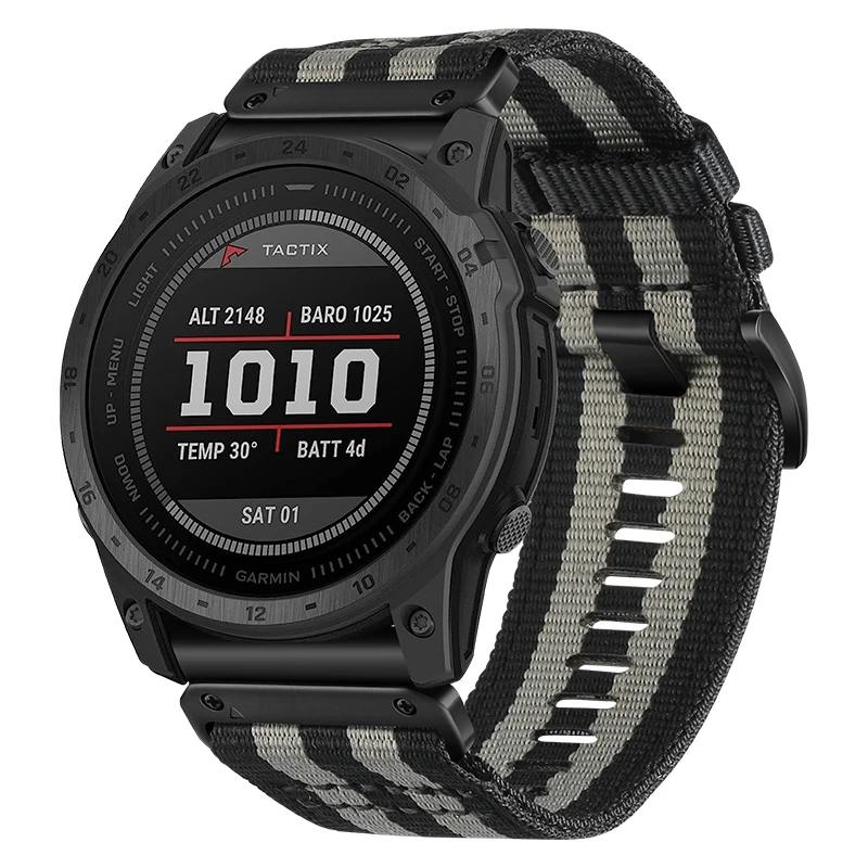 26 22MM Nylon Watchband For Garmin Fenix6 6X Pro  Enduro Epix 2/instinct  Fenix7 7X Quick Release Watch Easyfit Wrist Band Strap
