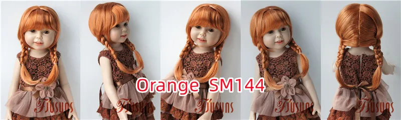 Jusuns BJD Wigs JD676 9-10inch 10-11inch 11-12inch Double Ponytail Braid Synthetic Mohair Doll Hair Fashion Doll Accessories