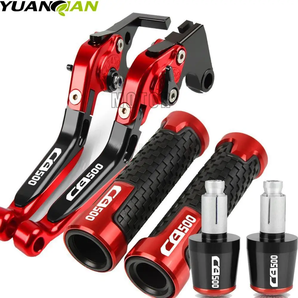 

Motorcycle Adjustable Clutch CNC Aluminum Brake Clutch Lever Handlebar Handle Grips Ends For HONDA CB500 CB 500 1994 1995 1996