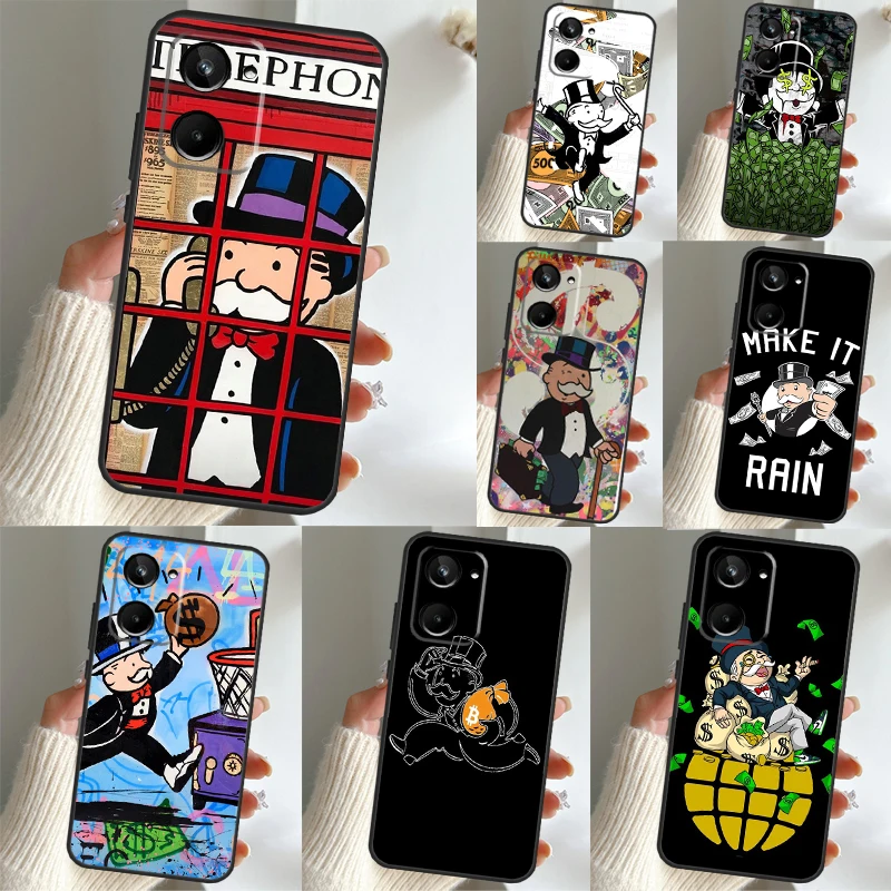 Cartoon Dollar Monoplys Per Realme C30 C35 C25 C21 Y C11 C15 C31 8 9 10 Pro Plus Gt Master Neo 3T 2T Gt Neo 5 Case